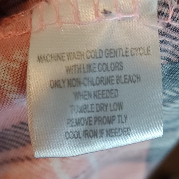 French Laundry button up pink flannel shirt 2X - Picture 5 of 5